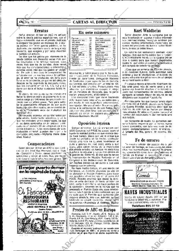 ABC MADRID 09-02-1988 página 14