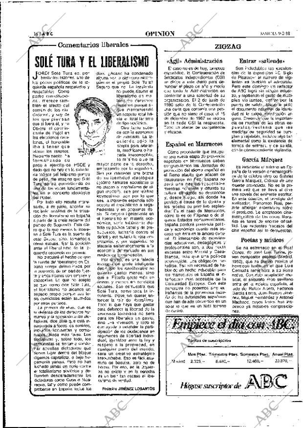 ABC MADRID 09-02-1988 página 16