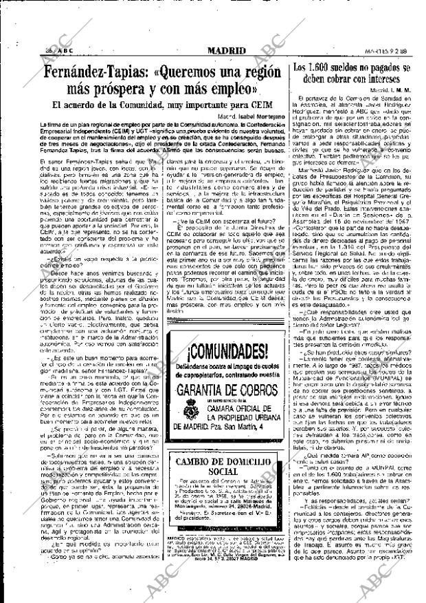 ABC MADRID 09-02-1988 página 36