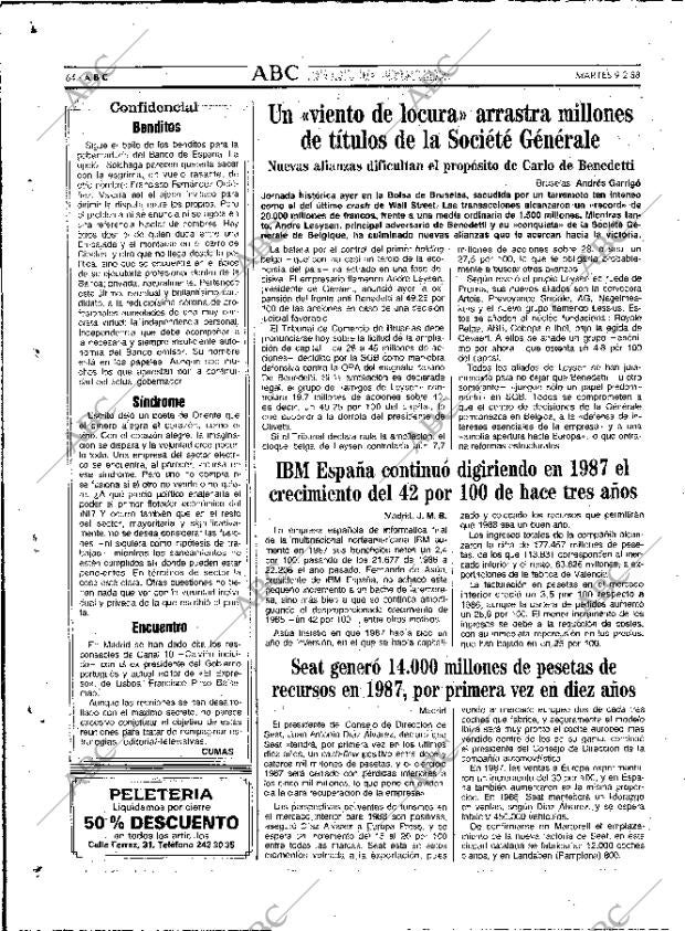 ABC MADRID 09-02-1988 página 64