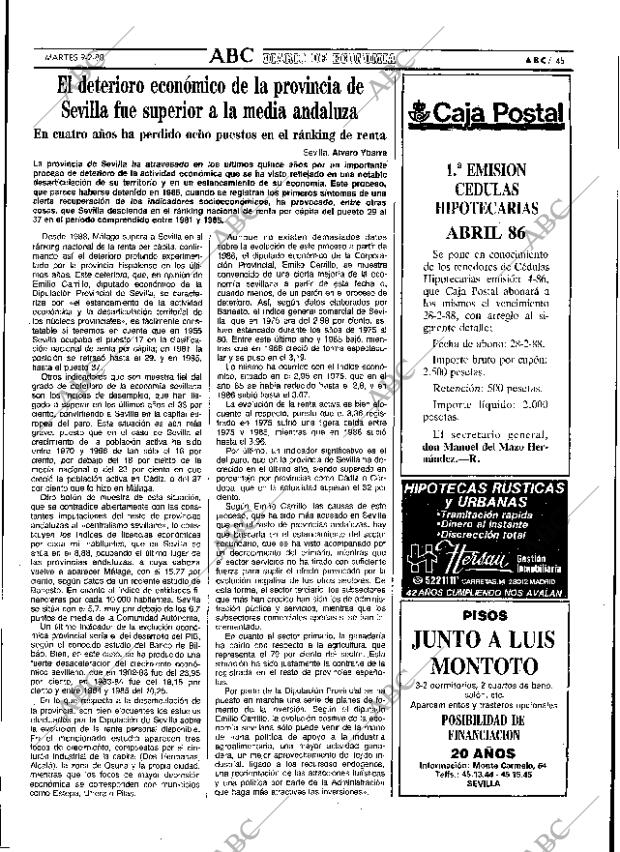 ABC SEVILLA 09-02-1988 página 45
