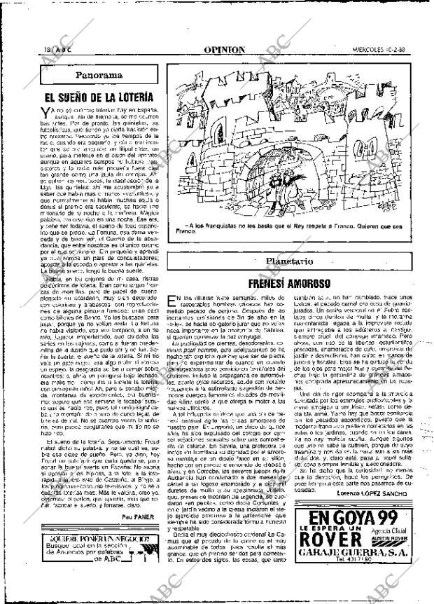 ABC MADRID 10-02-1988 página 18