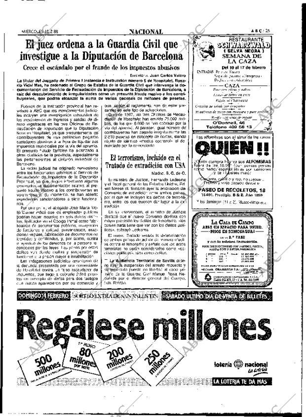 ABC MADRID 10-02-1988 página 25