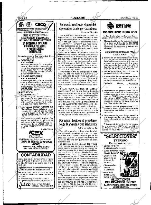 ABC MADRID 10-02-1988 página 52