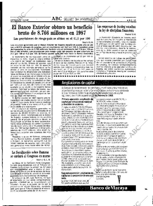 ABC MADRID 10-02-1988 página 69