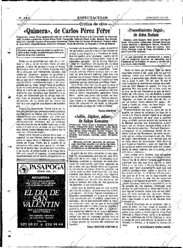 ABC MADRID 10-02-1988 página 88