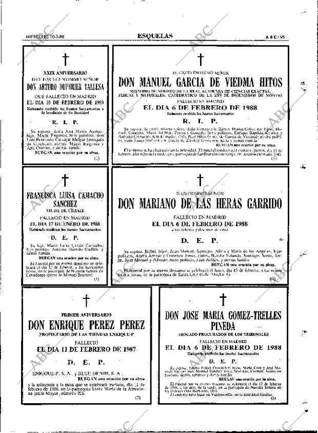 ABC MADRID 10-02-1988 página 95