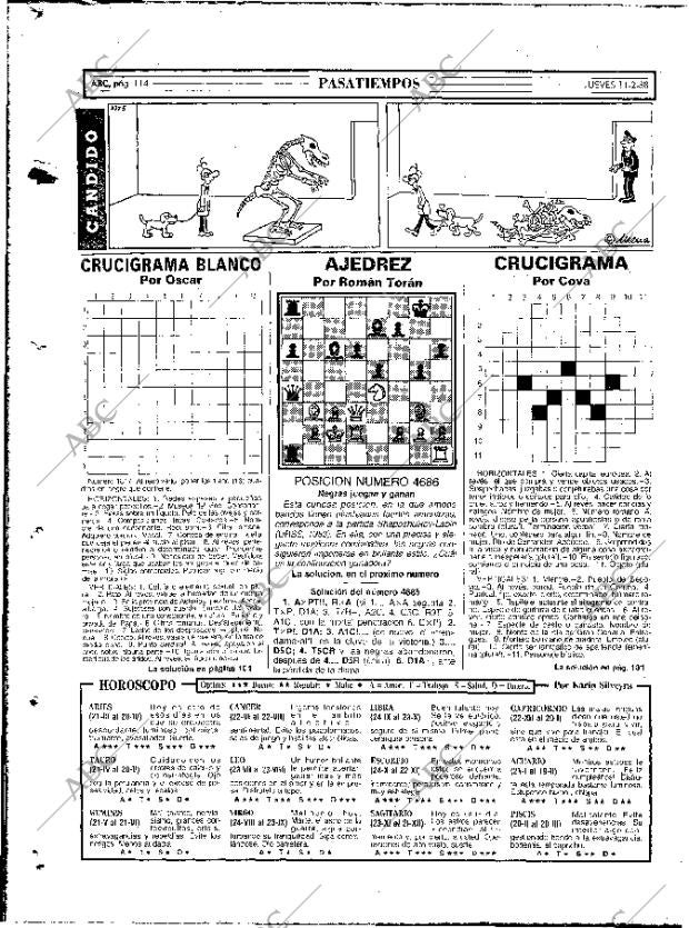 ABC MADRID 11-02-1988 página 116