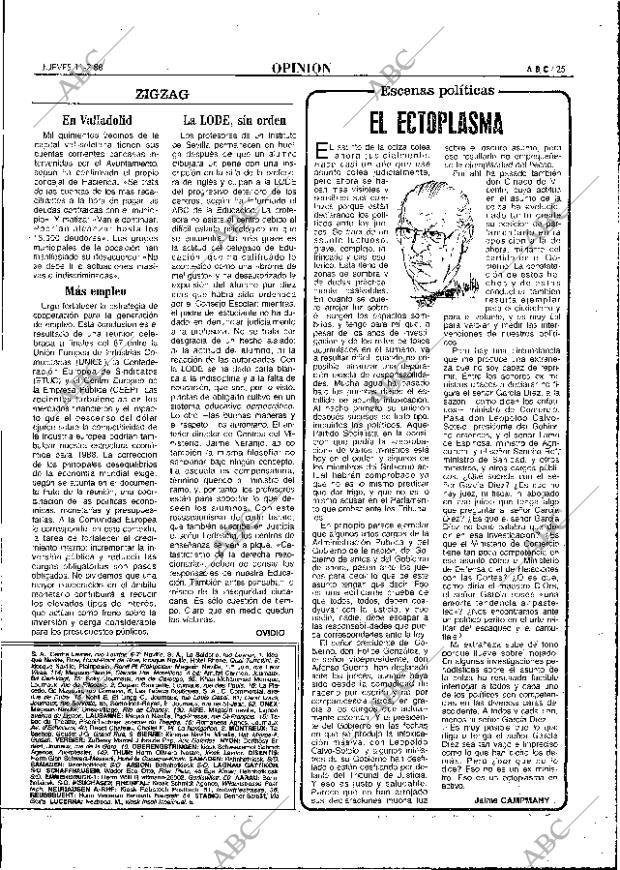ABC MADRID 11-02-1988 página 25