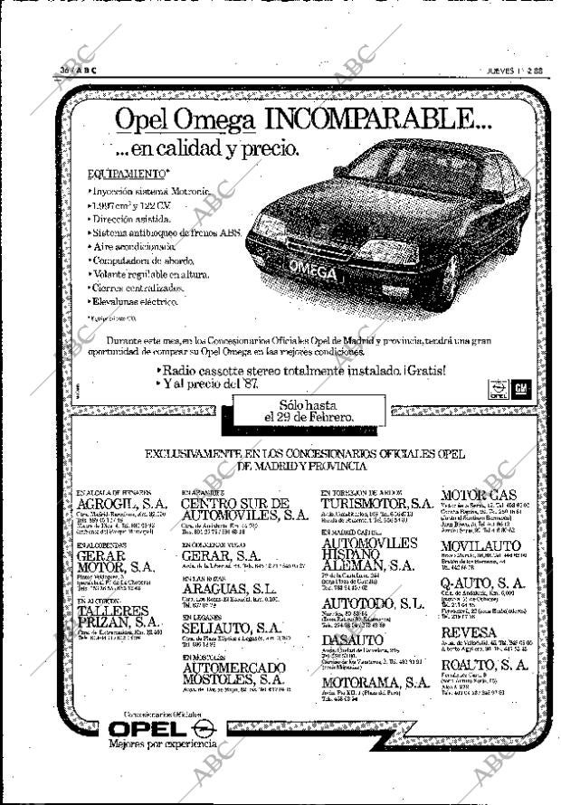 ABC MADRID 11-02-1988 página 36
