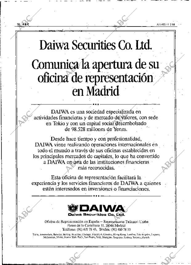 ABC MADRID 11-02-1988 página 58
