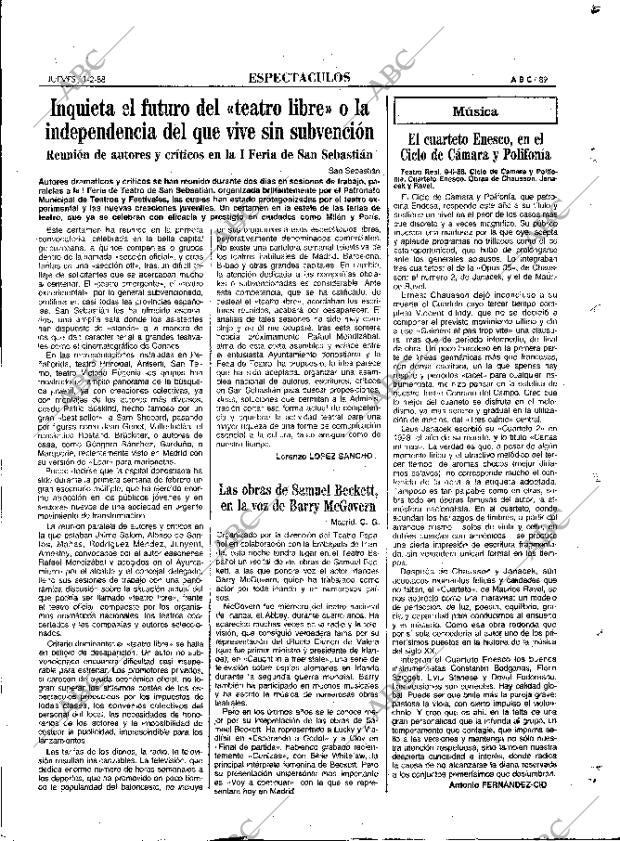 ABC MADRID 11-02-1988 página 89