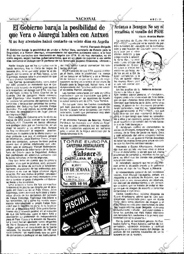 ABC MADRID 13-02-1988 página 21