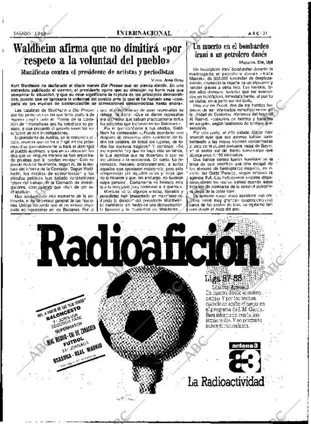 ABC MADRID 13-02-1988 página 31