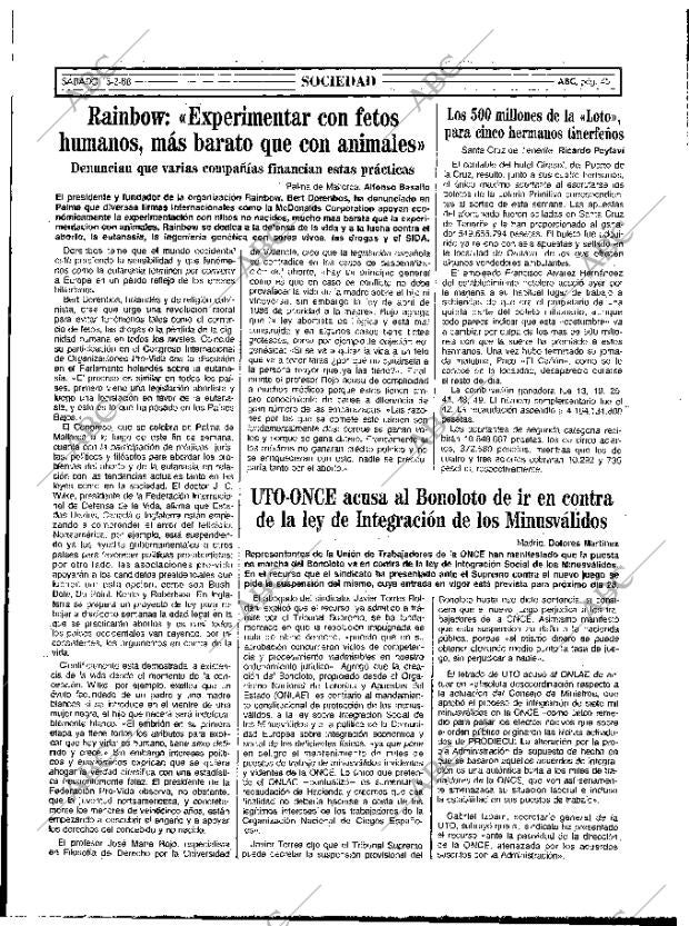 ABC MADRID 13-02-1988 página 45