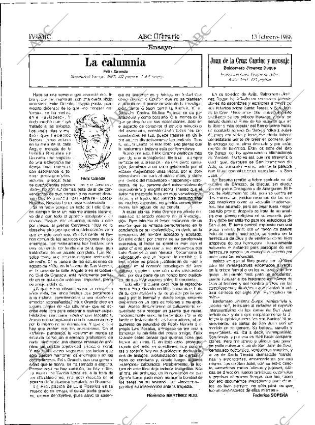 ABC MADRID 13-02-1988 página 52