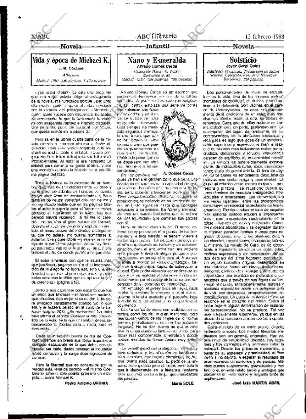 ABC MADRID 13-02-1988 página 58