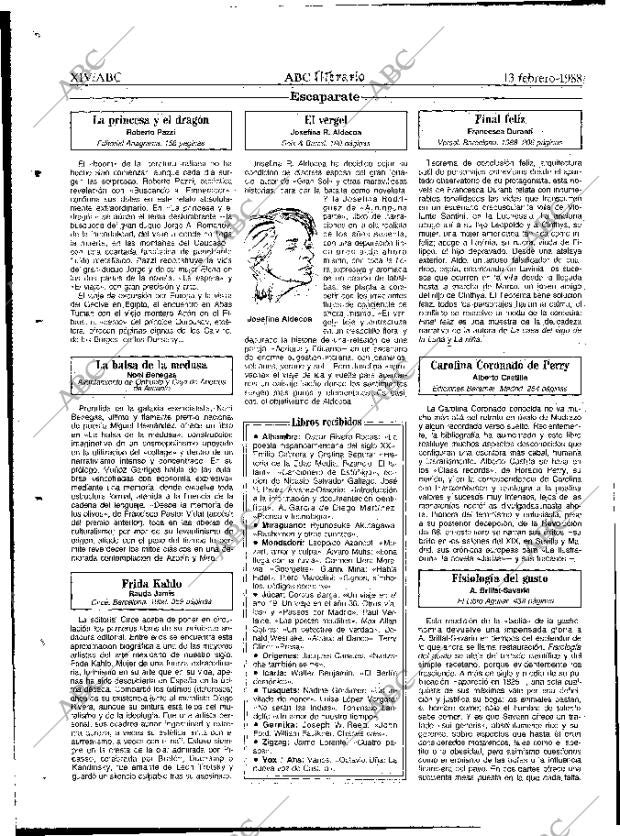 ABC MADRID 13-02-1988 página 62