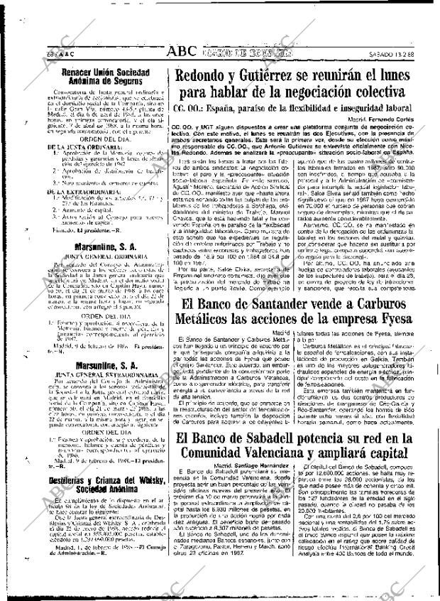 ABC MADRID 13-02-1988 página 68