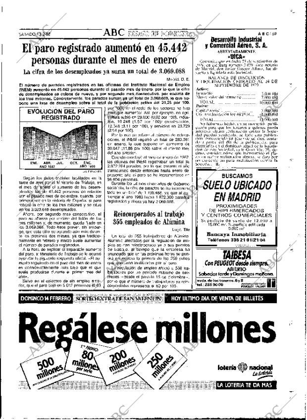 ABC MADRID 13-02-1988 página 69