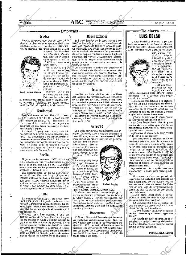 ABC MADRID 13-02-1988 página 76