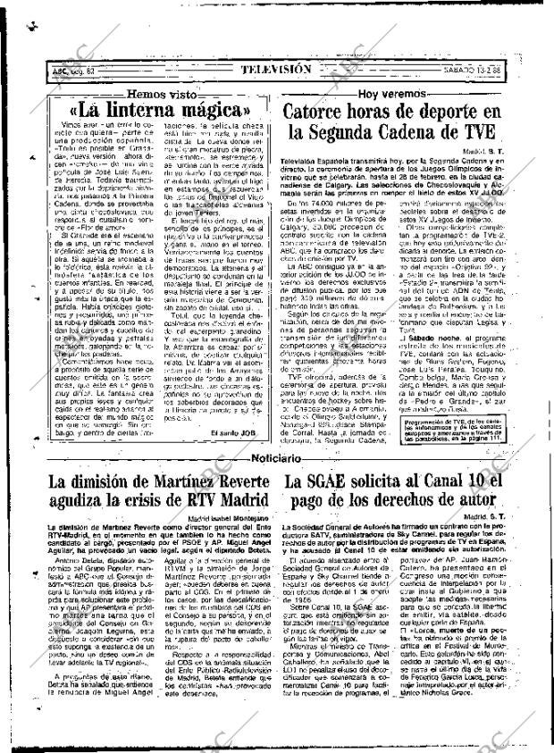 ABC MADRID 13-02-1988 página 82