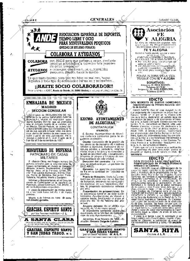 ABC MADRID 13-02-1988 página 94