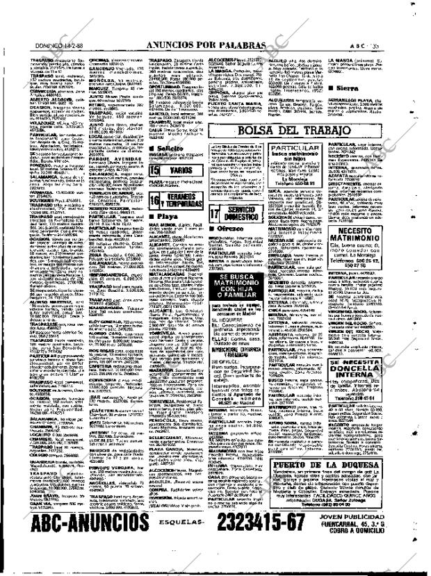 ABC MADRID 14-02-1988 página 135