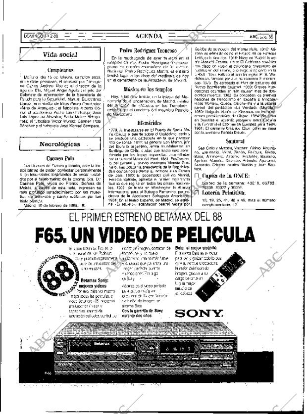 ABC MADRID 14-02-1988 página 54