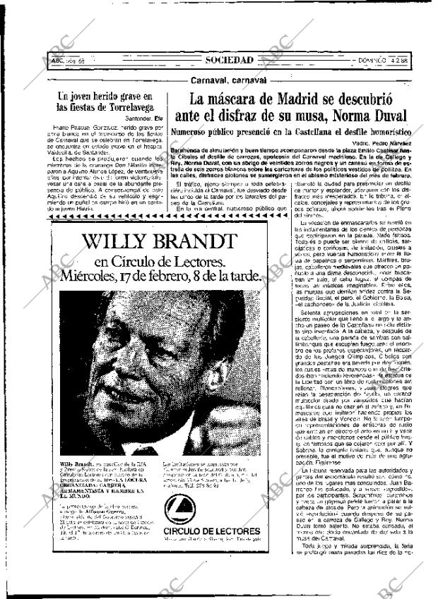 ABC MADRID 14-02-1988 página 68