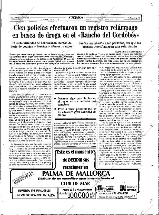 ABC MADRID 14-02-1988 página 91