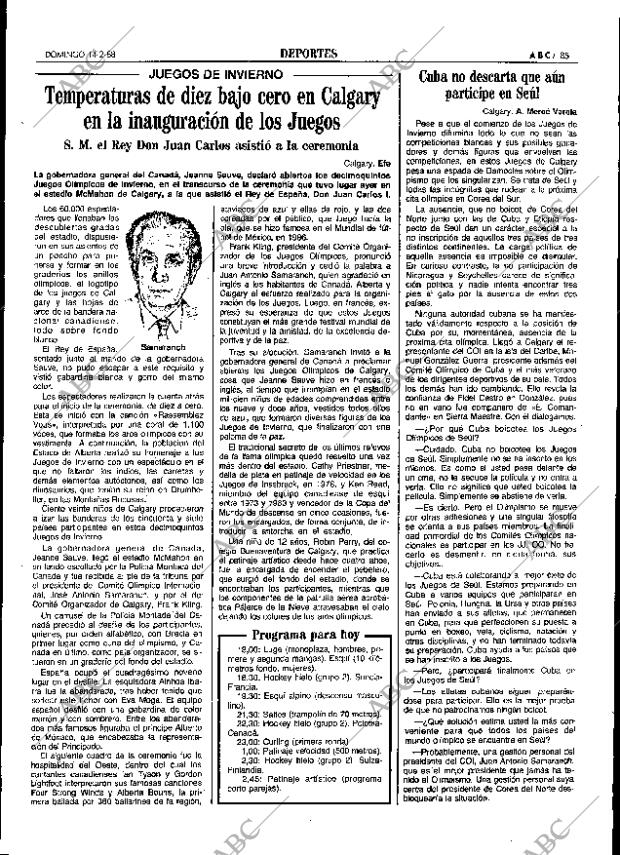ABC SEVILLA 14-02-1988 página 85