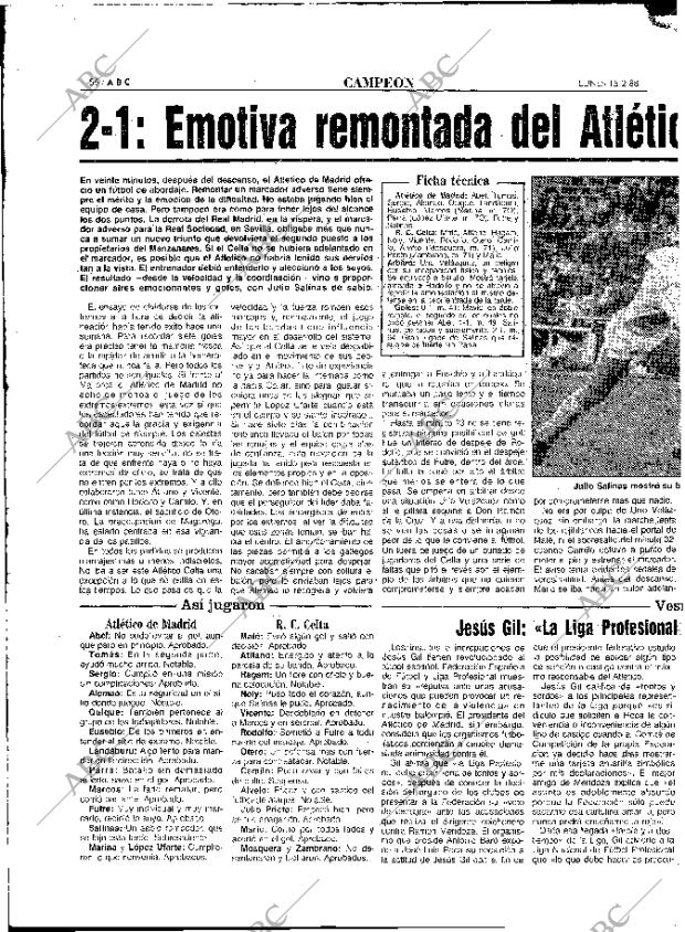 ABC MADRID 15-02-1988 página 56