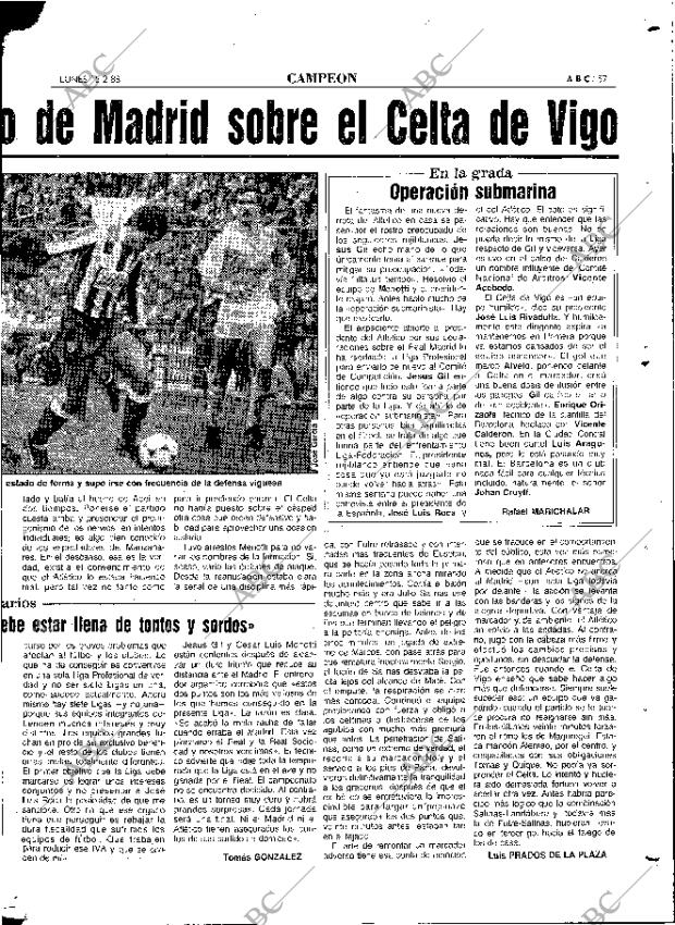 ABC MADRID 15-02-1988 página 57