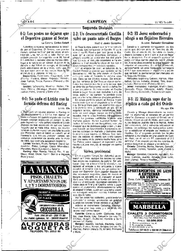 ABC MADRID 15-02-1988 página 62