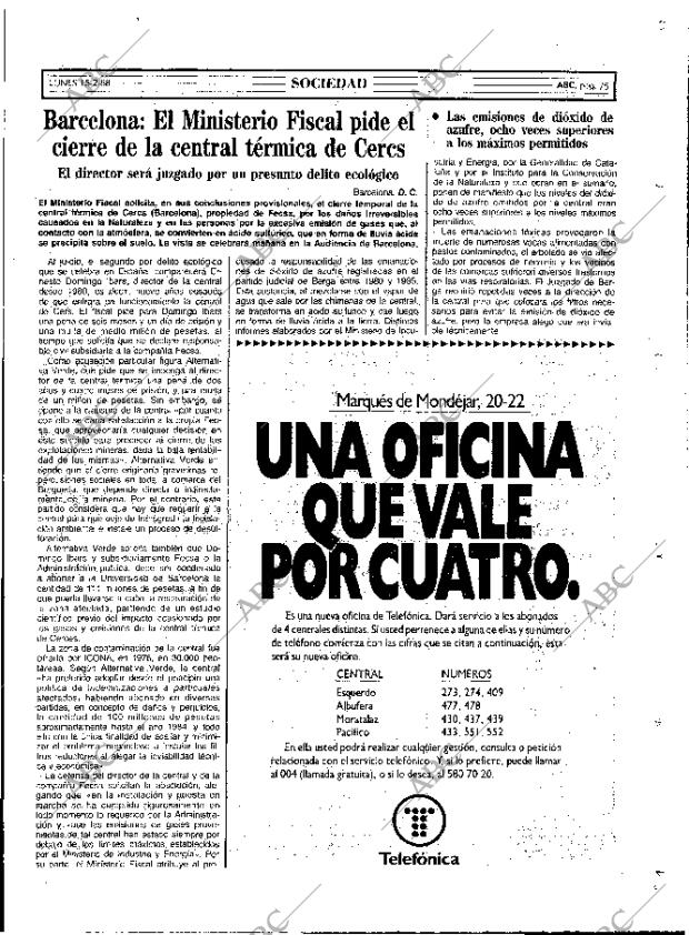 ABC MADRID 15-02-1988 página 75