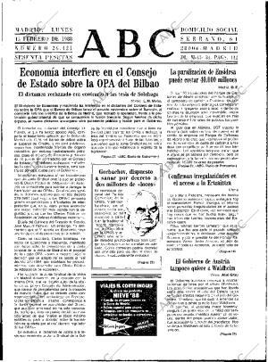 ABC MADRID 15-02-1988 página 9