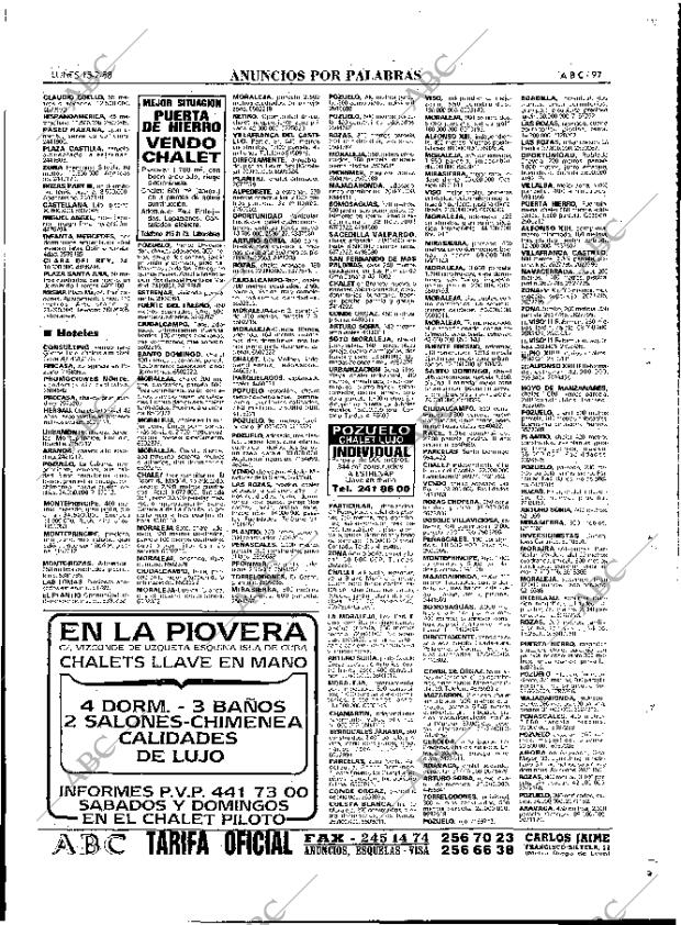 ABC MADRID 15-02-1988 página 97