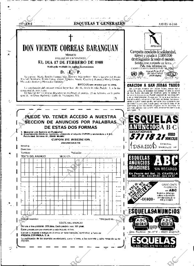 ABC MADRID 18-02-1988 página 102