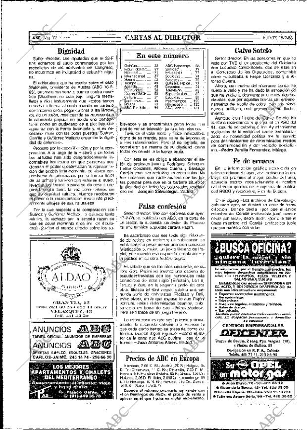 ABC MADRID 18-02-1988 página 22