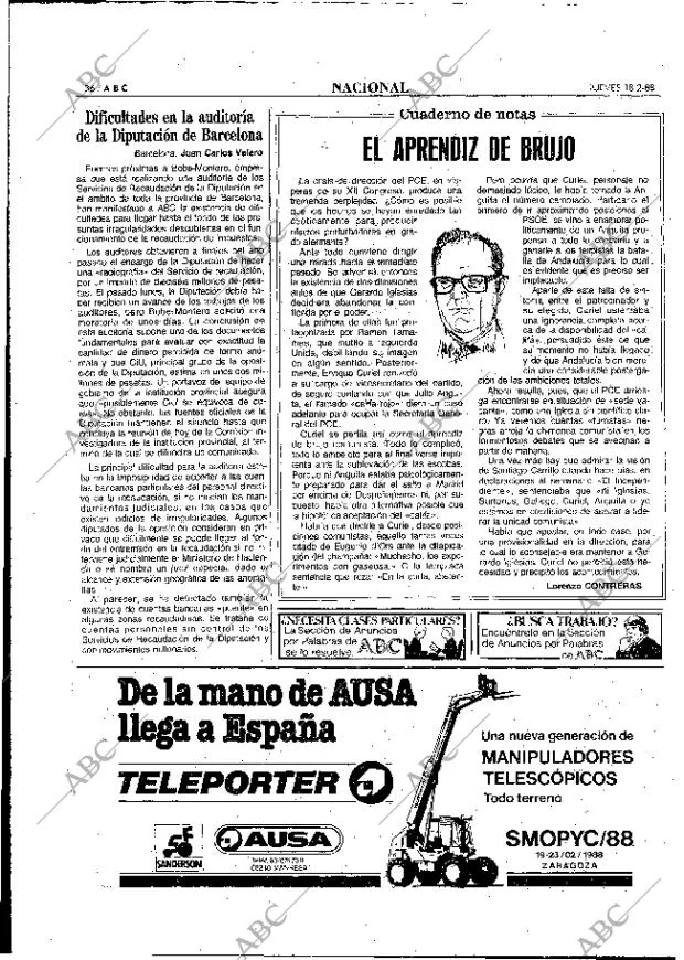 ABC MADRID 18-02-1988 página 36