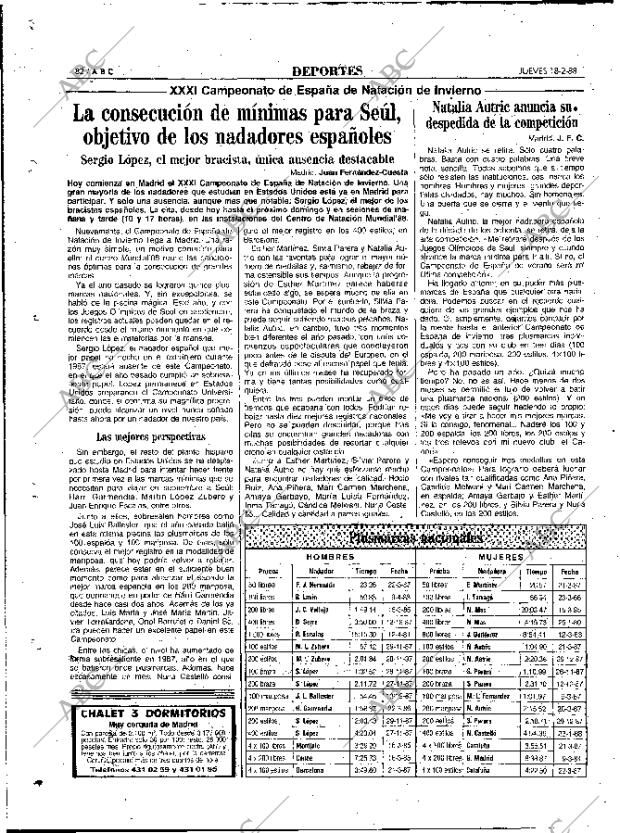 ABC MADRID 18-02-1988 página 82