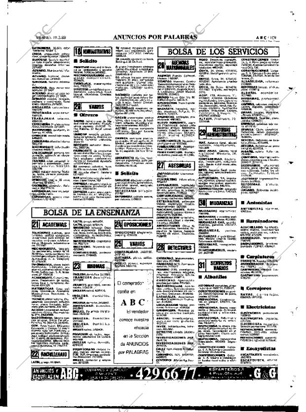 ABC MADRID 19-02-1988 página 109