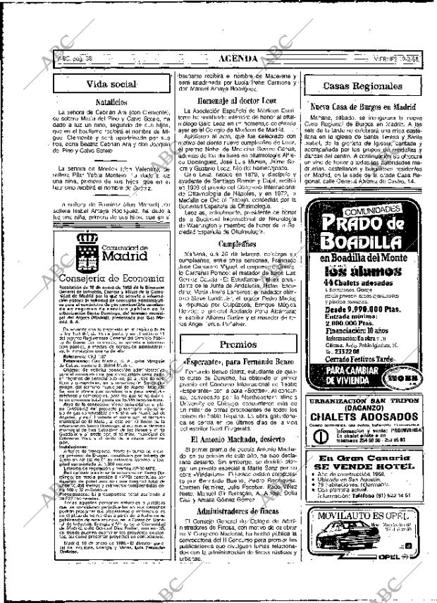 ABC MADRID 19-02-1988 página 38