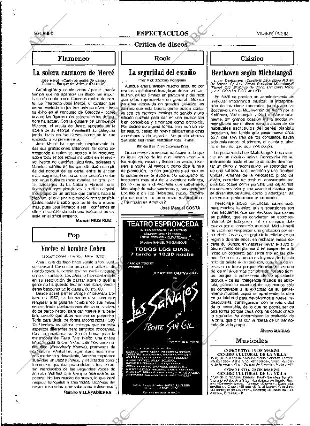 ABC MADRID 19-02-1988 página 80