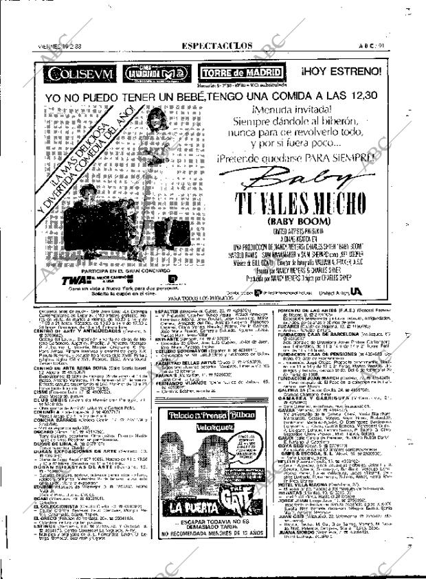 ABC MADRID 19-02-1988 página 91