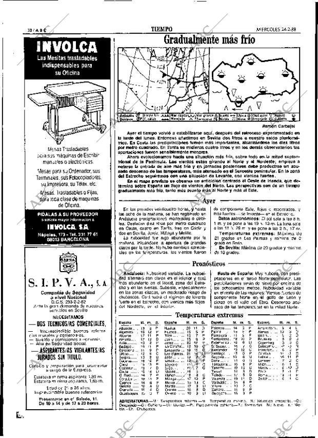 ABC SEVILLA 24-02-1988 página 38