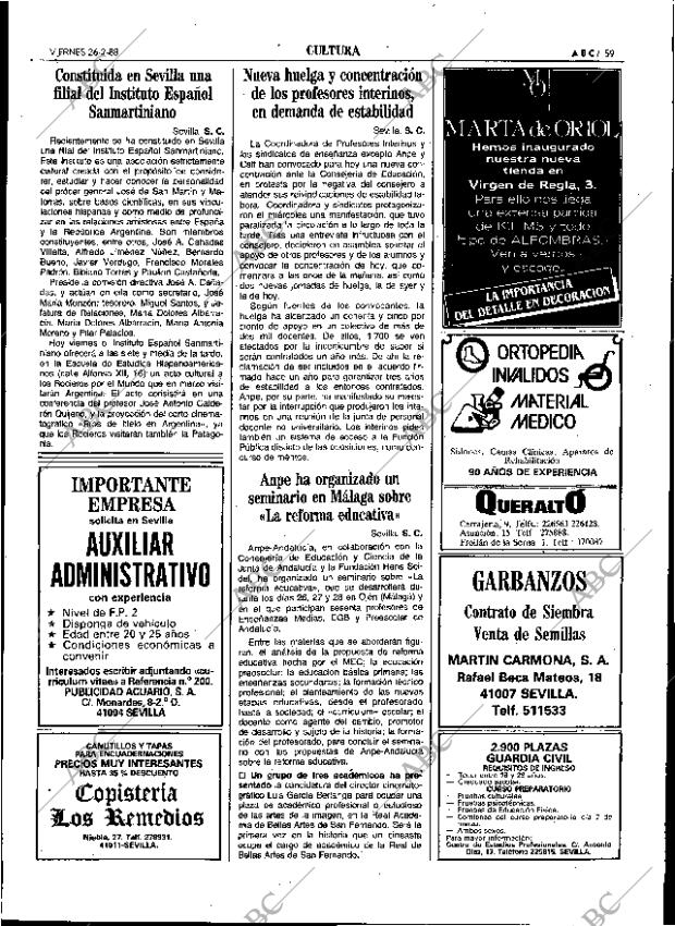 ABC SEVILLA 26-02-1988 página 59