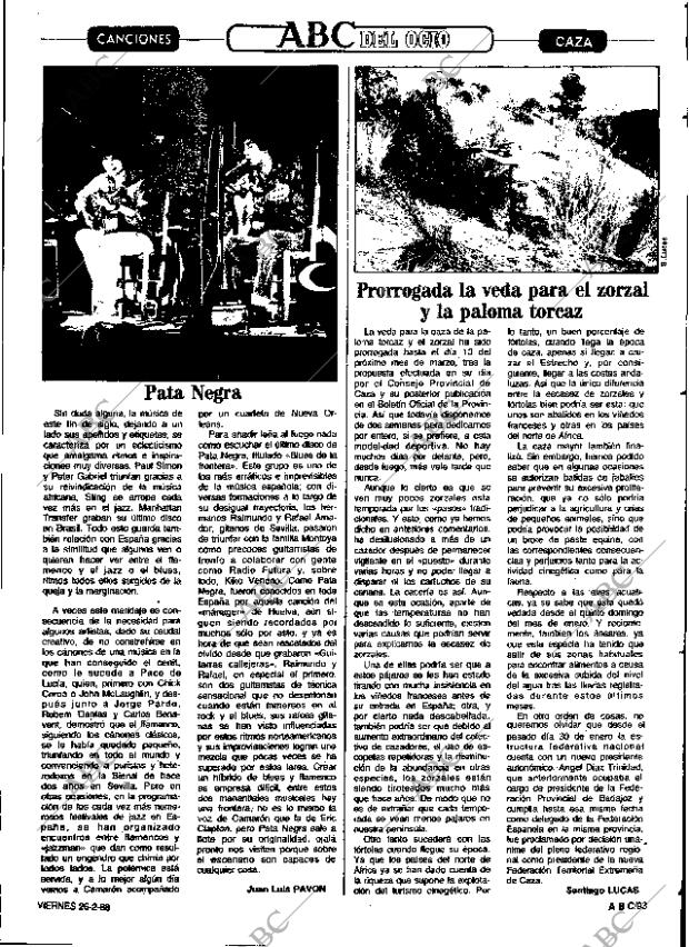 ABC SEVILLA 26-02-1988 página 93
