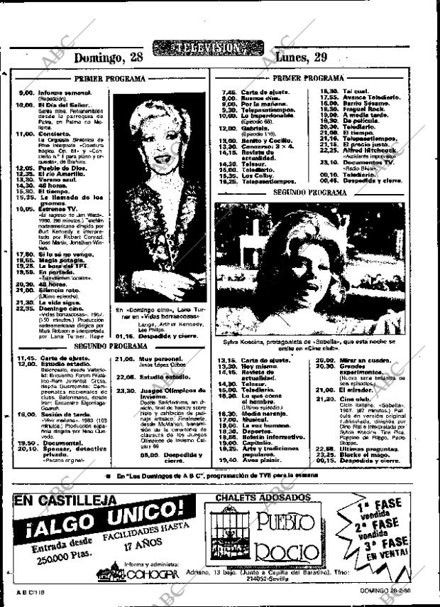 ABC SEVILLA 28-02-1988 página 118